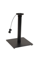 Indoor/ Outdoor 20"X20" Black Steel Table Base in black finish with Adjustable Height