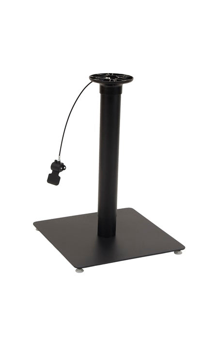 Indoor/ Outdoor 20"X20" Balck Steel Table Base in black finish with Adjustable Height
