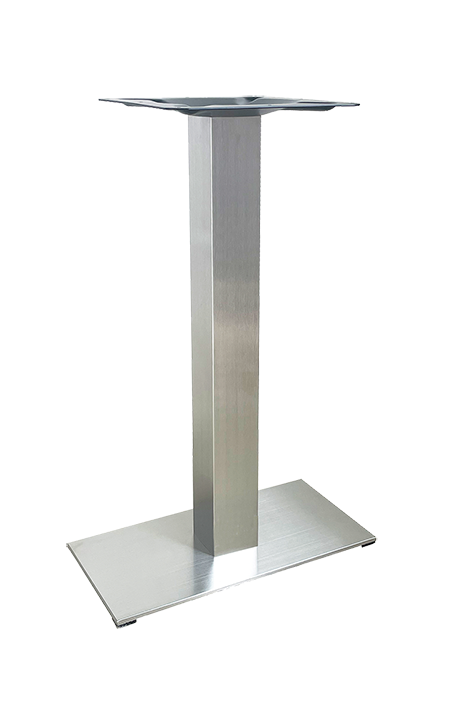 Outdoor Stainless Steel Table Bases, 9"x 18"
