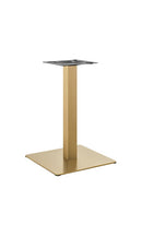 20" x 20" Gold Finish Stainless Steel Table Base for Indoor Use