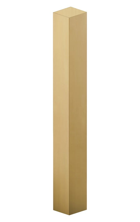 Gold Finish Square Column in Bar-Height for Indoor Use