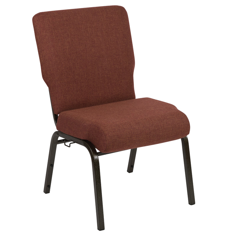 Advantage 20.5 in. Cinnamon Molded Foam Church Chair