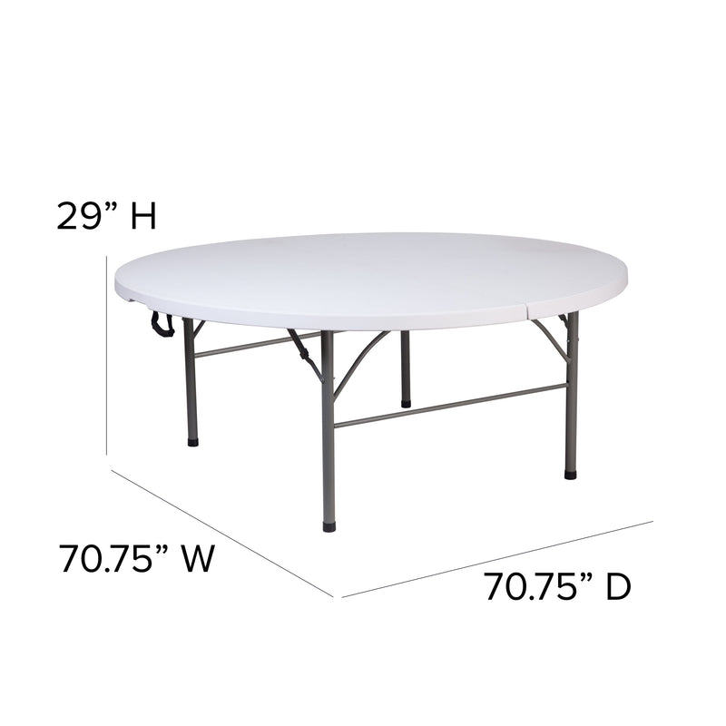 Kathryn 5-Foot Granite White Plastic Folding Training Table