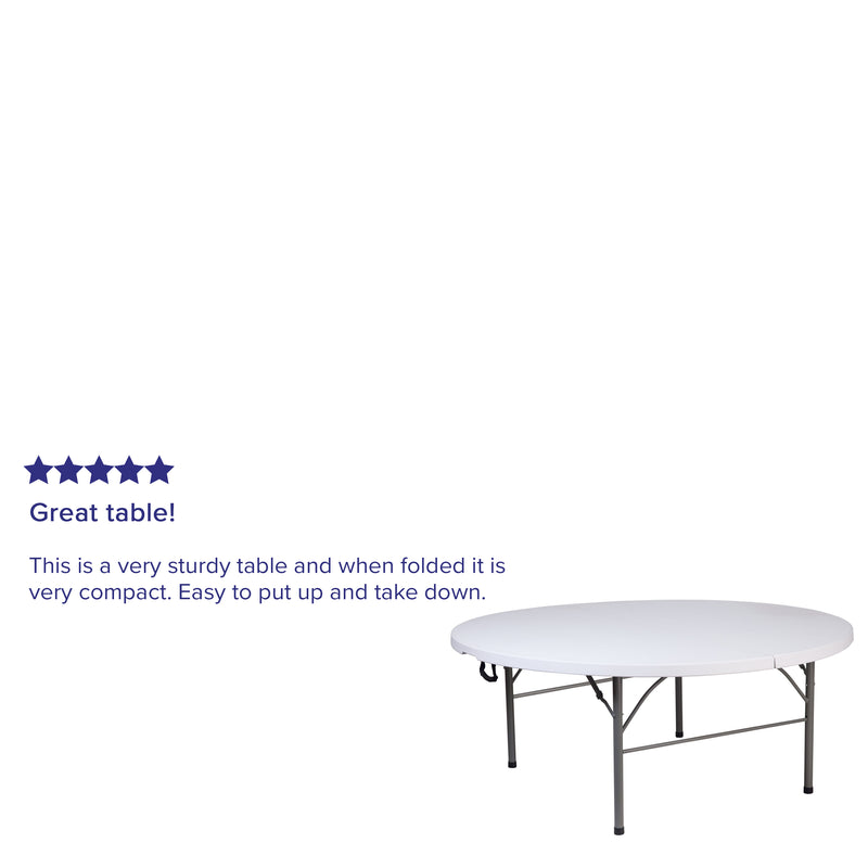 Kathryn 5-Foot Granite White Plastic Folding Training Table