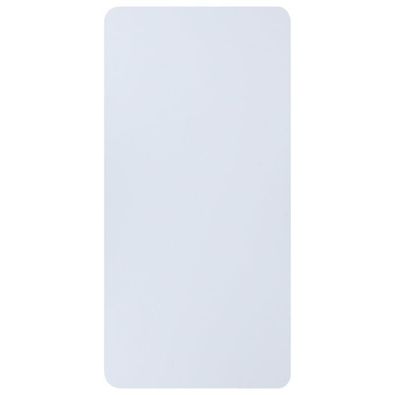 Kathryn 5-Foot Height Adjustable Bi-Fold Granite White Plastic Banquet and Event Folding Table with Carrying Handle