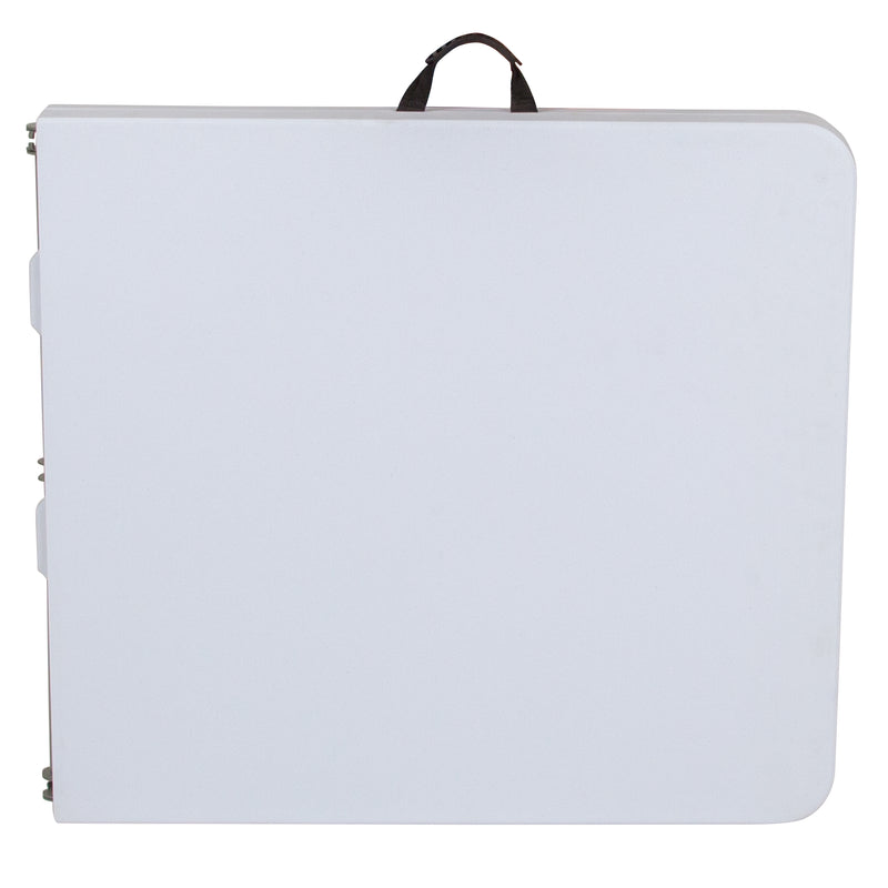 Kathryn 5-Foot Granite White Plastic Folding Table