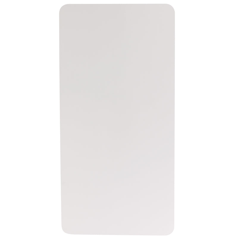 Kathryn 4.97-Foot Bi-Fold Granite White Plastic Folding Table