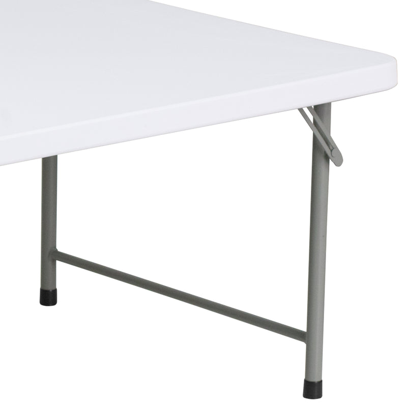 Kathryn 6-Foot Granite White Plastic Folding Table