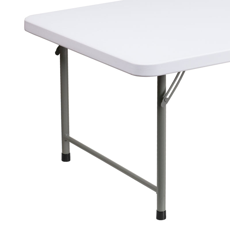 Kathryn 6-Foot Granite White Plastic Folding Table