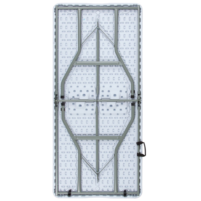 Paige 4.93-Foot Kid's Granite White Plastic Folding Table