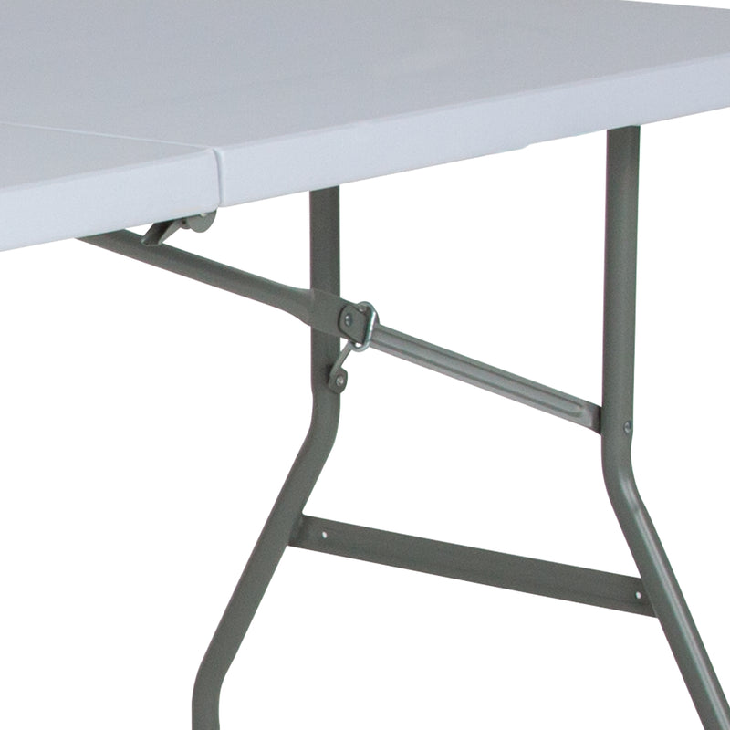 Paige 4.93-Foot Kid's Granite White Plastic Folding Table