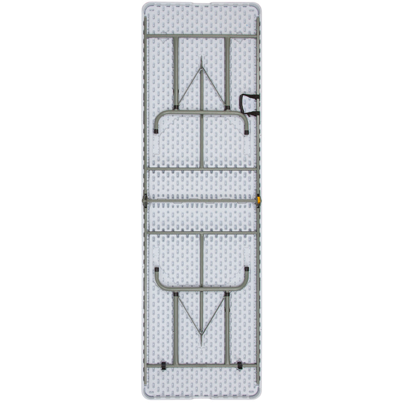 Kathryn 2.63-Foot Round Granite White Plastic Bar Height Folding Table