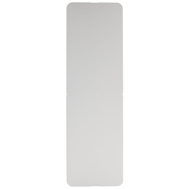 Kathryn 8-Foot Height Adjustable Bi-Fold Granite White Plastic Banquet and Event Folding Table with Carrying Handle