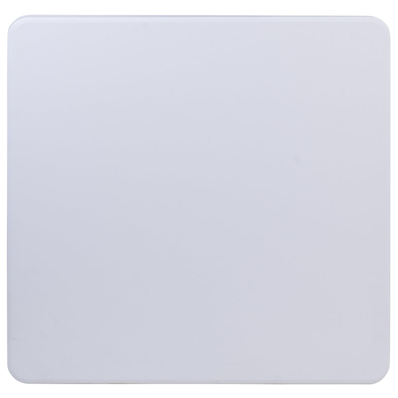 Kathryn 2.79-Foot Square Height Adjustable Granite White Plastic Folding Table