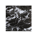 7/8" Black Marble Sintered Stone Table Top with Bold White Veining, Indoor/Outdoor Use