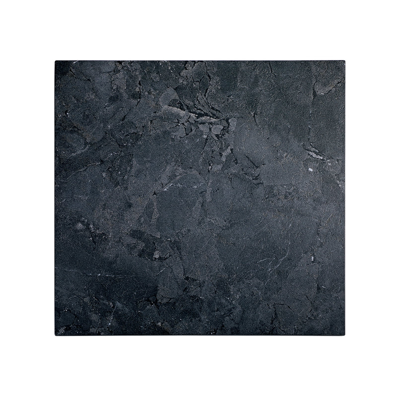 7/8" Dark Slate Sintered Stone Table Top with Textured Stone Pattern, Indoor/Outdoor Use