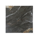 7/8" Black Sintered Stone Table Top with White Veining and Amber Accents, Indoor/Outdoor Use