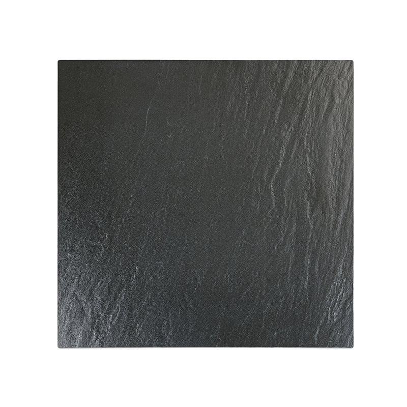 7/8" Black Sintered Stone Table Top with Subtle Textured Surface, Indoor/Outdoor Use