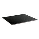 7/8" Black Sintered Stone Table Top with Subtle Textured Surface, Indoor/Outdoor Use