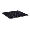 7/8" Black Sintered Stone Table Top with Smooth White Veining , Indoor/Outdoor Use