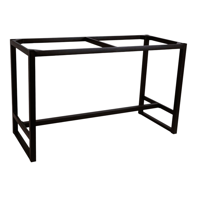 67" x 28" Rectangular Black Cast Iron Table Base, Heavy Duty for Indoor Use