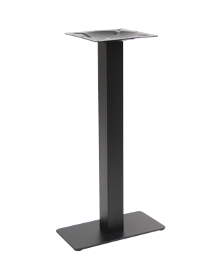Indoor Use 9" x 18" Rectangle Steel Table Bar Height Base