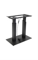 Indoor 16"x28" Steel Table Base in Black finish with Adjustable Height