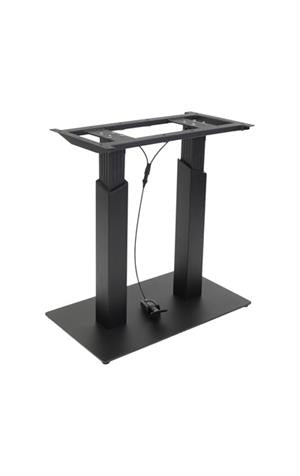 Indoor 16"x28" Steel Table Base in Black finish with Adjustable Height
