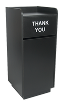 Trash Receptacle, Black