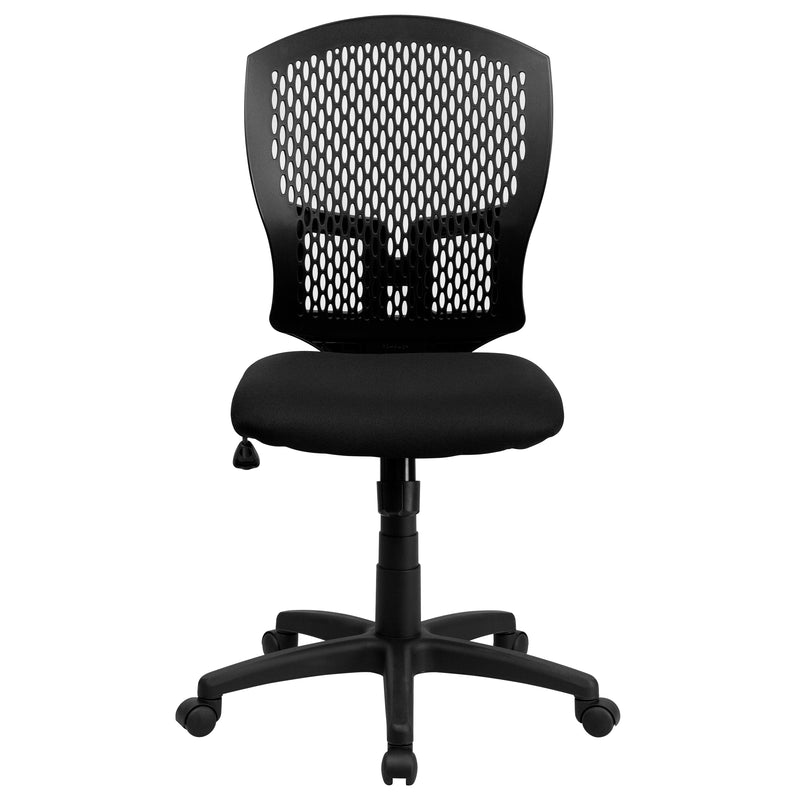 Moss Mid-Back Designer Back Swivel Task Office Chair with Fabric Seat