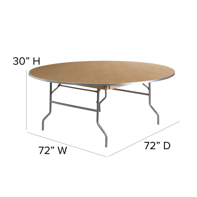 Amara 72'' x 12'' x 12'' Birchwood Bar Top Riser with Silver Legs