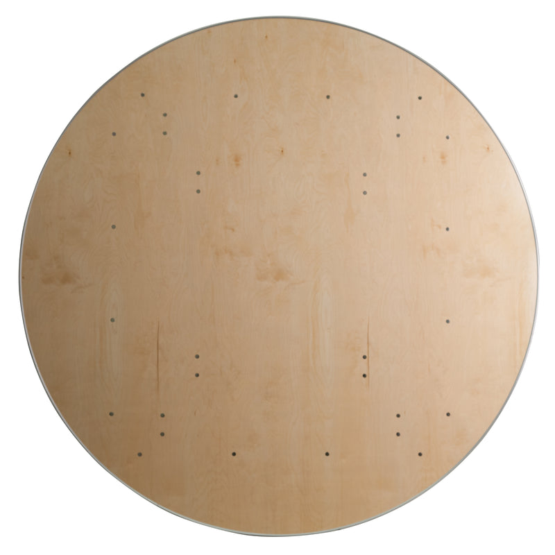 Amara 72'' x 12'' x 12'' Birchwood Bar Top Riser with Silver Legs