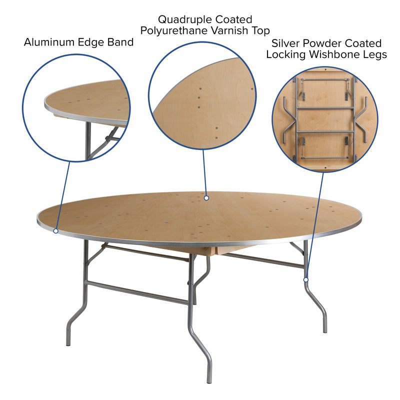 Amara 72'' x 12'' x 12'' Birchwood Bar Top Riser with Silver Legs