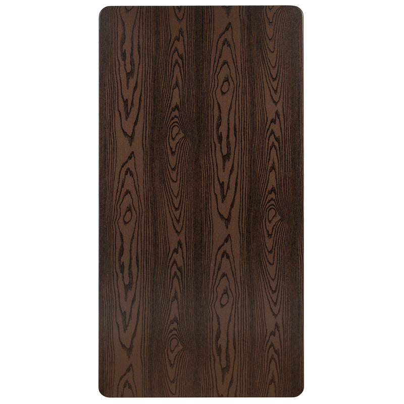 Glenbrook 30" x 60" Rectangular Rustic Wood PVC Table Top