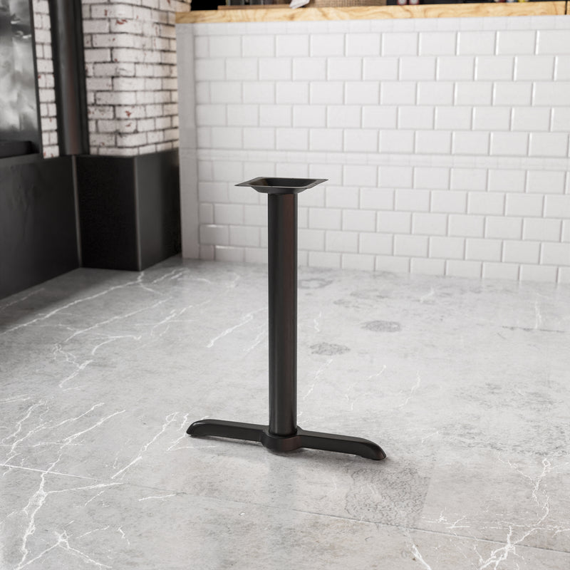 Beverly 5'' x 22'' Restaurant Table T-Base with 3'' Dia. Table Height Column