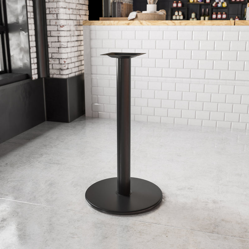 Beverly 24'' Round Restaurant Table Base with 4'' Dia. Bar Height Column