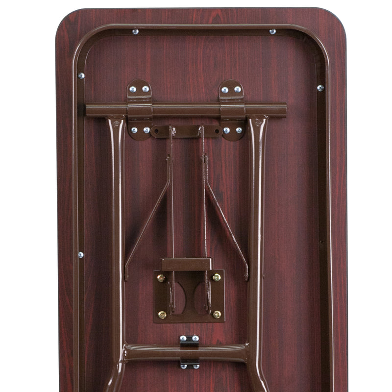 Floyd 6-Foot High Pressure Mahogany Laminate Folding Training Table