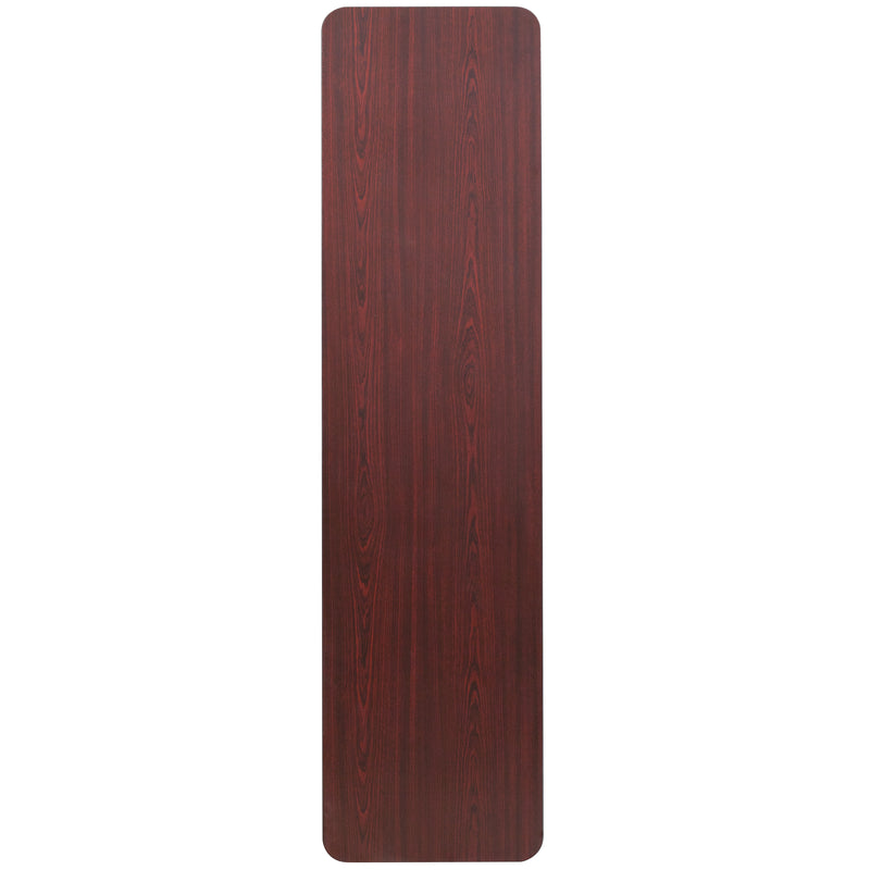 Floyd 8-Foot High Pressure Mahogany Laminate Folding Training Table