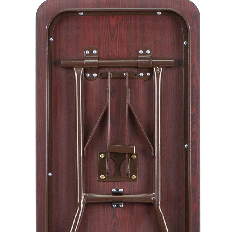 Floyd 8-Foot High Pressure Mahogany Laminate Folding Training Table