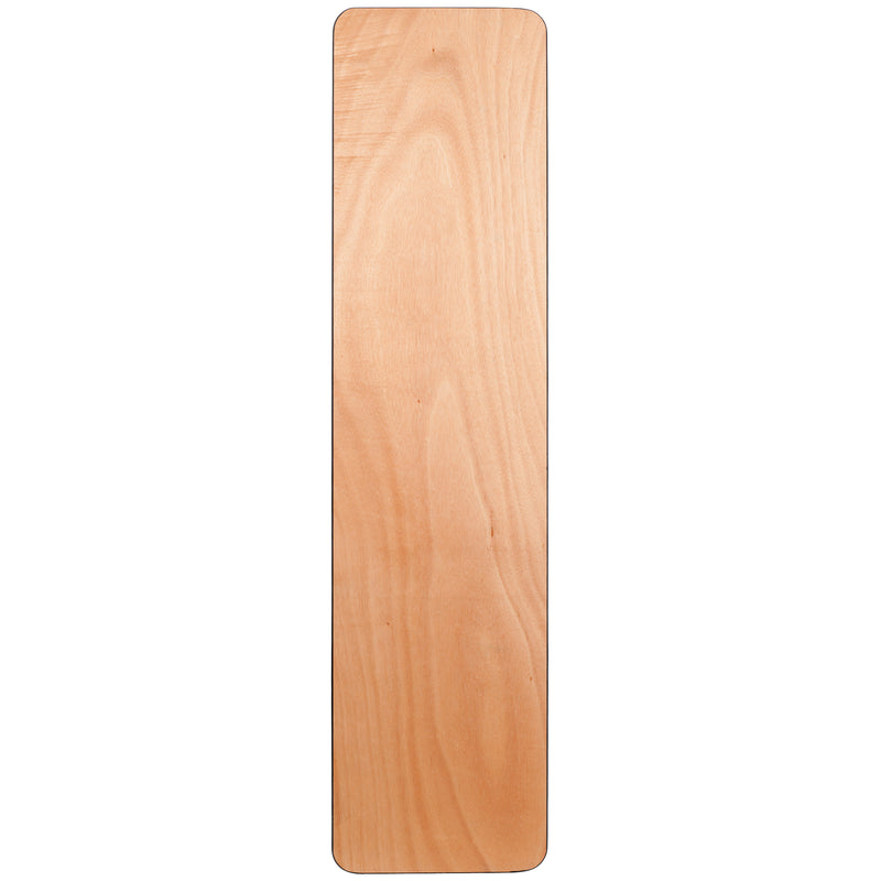 Gael 6-Foot Rectangular Wood Folding Training / Seminar Table with Smooth Clear Coated Finished Top
