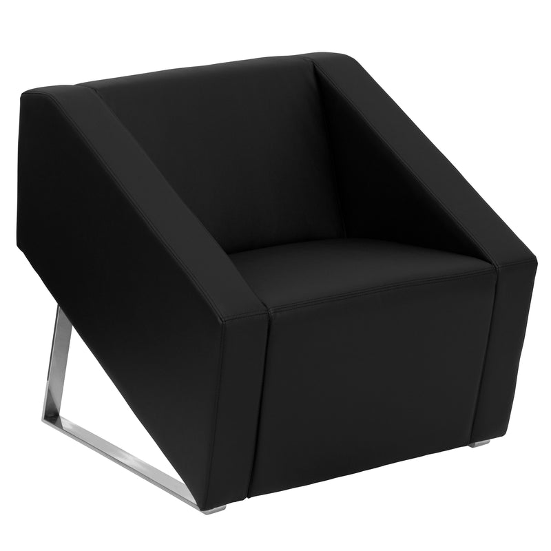 HERCULES Smart Series Black LeatherSoft Lounge Chair