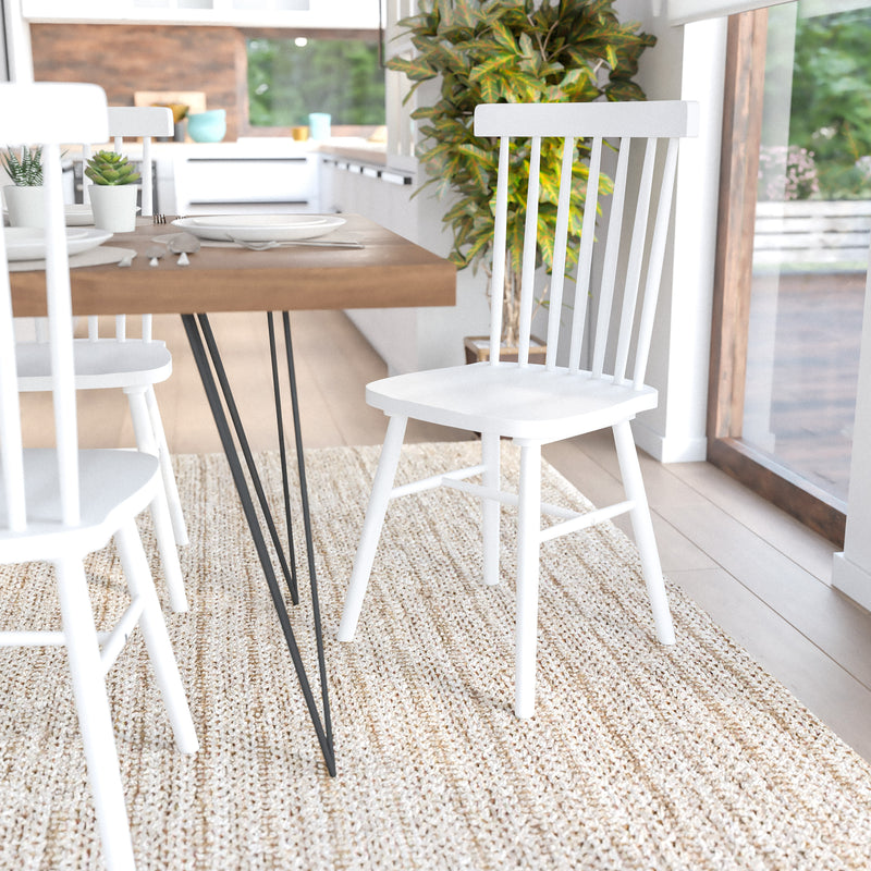 Revna Set of 4 Transparent Crystal Extra Wide Resin 700 LB. Weight Capacity Banquet & Event Ghost Chairs-Indoor/Outdoor Use