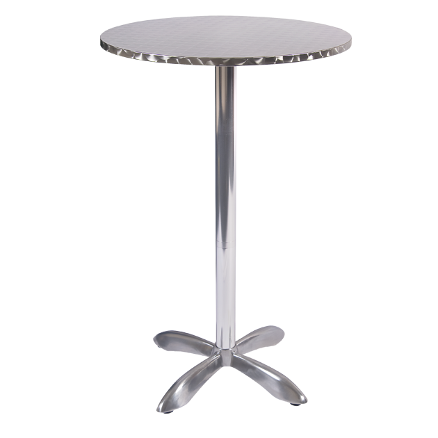 Indoor/ Outdoor Aluminum Patio Bar Table, Round