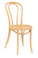 Classic Solid Beech Wood Bentwood Hairpin Indoor Restaurant Side Chair