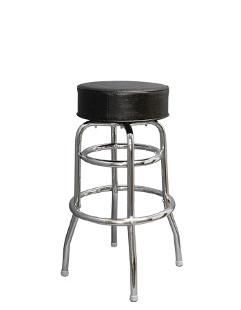 Swivel Chrome Vinyl Barstool