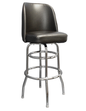 Swivel Barstool w/ Chrome Finish Base