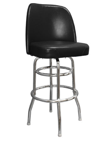 Swivel Barstool w/ Chrome Finish Base, Jumbo