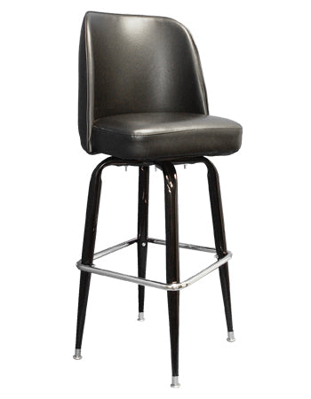 Swivel Barstool w/ Black Finish Base - Discontinued