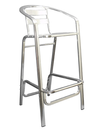 Aluminum Barstool w/ Armrest, 25-BS - Discontinued