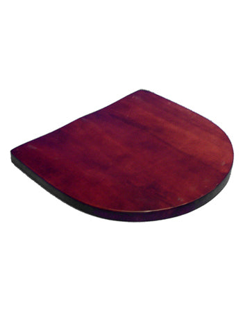 Wooden Saddle Seat , Dark Mahogany, 1"